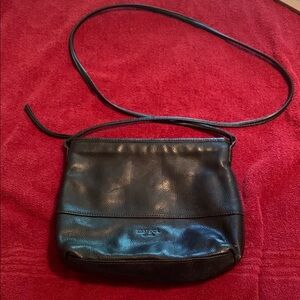Margot Black Crossbody Bag with Matte and Glossy Finish